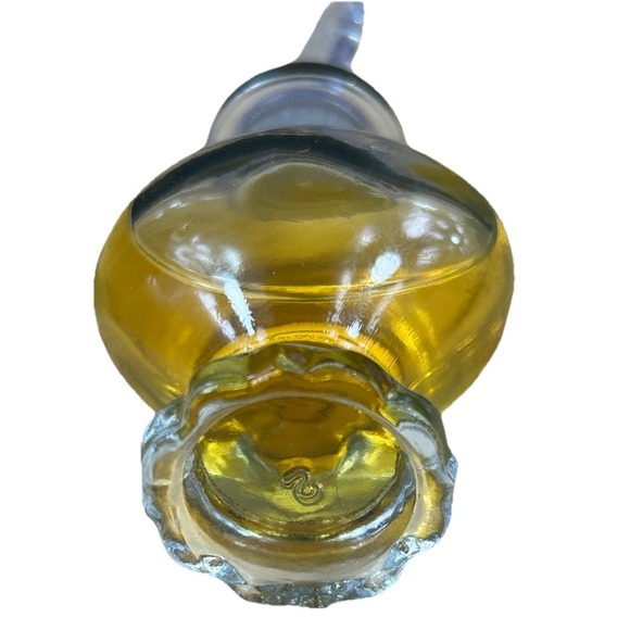 Vintage Avon To A Wild‎ Rose glass cologne Valentine bottle w plastic topper lid - Picture 3 of 6